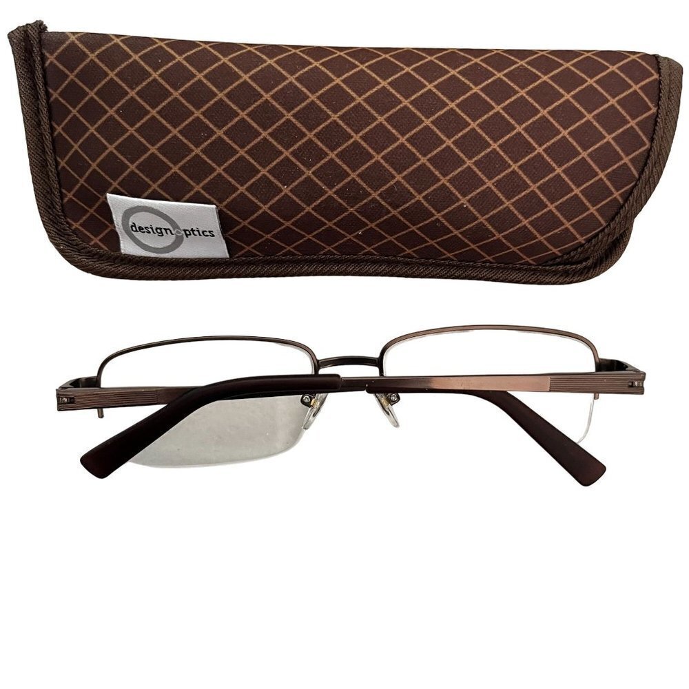 FOSTER‎ Grant Adult Semi-Rimless Reading Glasses with Case PD58.55 MM +1.…